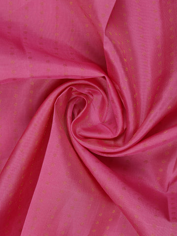 Pink Dotted Zari Weave Pure Kanchipuram Silk Saree - Diadem