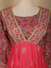 Pink Floral And Paisley Prints Cotton Straight Cut Salwar Suit - Diadem