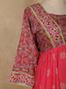 Pink Floral And Paisley Prints Cotton Straight Cut Salwar Suit - Diadem