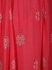 Pink Floral And Paisley Prints Cotton Straight Cut Salwar Suit - Diadem
