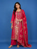 Pink Floral Design Printed Cotton Salwar Suit