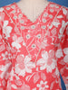 Pink Floral Design Printed Cotton Salwar Suit - Diadem