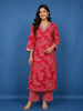 Pink Floral Design Cotton Salwar Suit