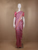 Pink Floral Designed Semi Silk Saree - Diadem