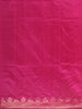 Pink Floral Designed Banarasi Silk Saree - Diadem