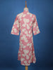 Pink Floral Designed Cotton Kurti - Diadem