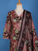 Pink Floral Designed Cotton Salwar Suit - Diadem