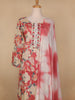 Pink Floral Designed Cotton Salwar Suit - Diadem
