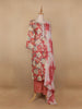 Pink Floral Designed Cotton Salwar Suit - Diadem