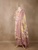 Pink Floral Designed Cotton Salwar Suit - Diadem