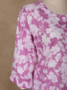 Pink Floral Designed Cotton Salwar Suit - Diadem