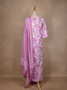 Pink Floral Designed Cotton Salwar Suit - Diadem