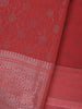 Pink Floral Designed Fancy Art Silk Saree - Diadem