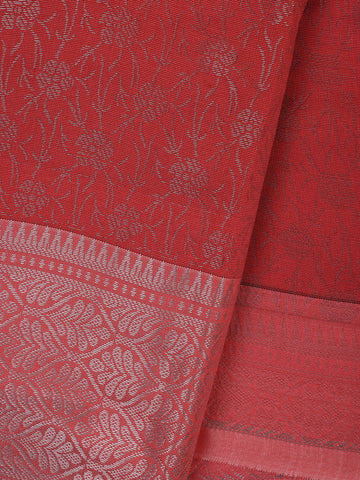 Pink Floral Designed Fancy Art Silk Saree - Diadem