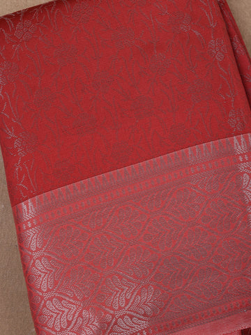 Pink Floral Designed Fancy Art Silk Saree - Diadem