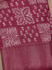 Pink Floral Designed Fancy Cotton Saree - Diadem