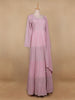 Pink Floral Designed Georgette Gown - Diadem