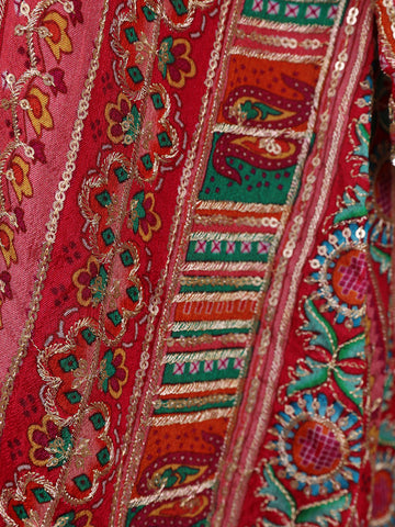 Pink Floral Designed Georgette Palazzo Salwar Suit - Diadem