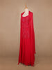 Pink Floral Designed Georgette Sharara Salwar Suit