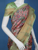 Pink Floral Designed Kora Printed Saree - Diadem