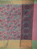 Pink Floral Designed Kora Printed Saree - Diadem