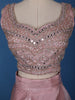 Pink Floral Designed Organza Bridesmaid Lehenga
