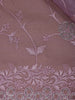 Pink Floral Designed Organza Designer Saree