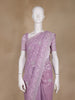 Pink Floral Designed Organza Designer Saree