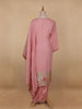 Pink Floral Designed Organza Salwar Suit - Diadem