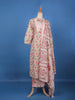 Pink Floral Design Printed Cotton Salwar Suit - Diadem