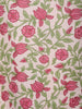 Pink Floral Design Printed Cotton Salwar Suit - Diadem