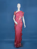 Pink Floral Designed Semi Silk Fancy Saree