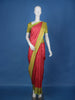 Pink Floral Designed Semi Silk Saree - Diadem