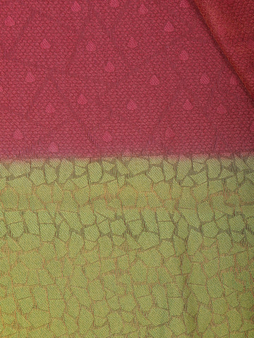 Pink Floral Designed Semi Silk Saree - Diadem