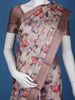 Pink Floral Designed Semi Tussar Saree - Diadem