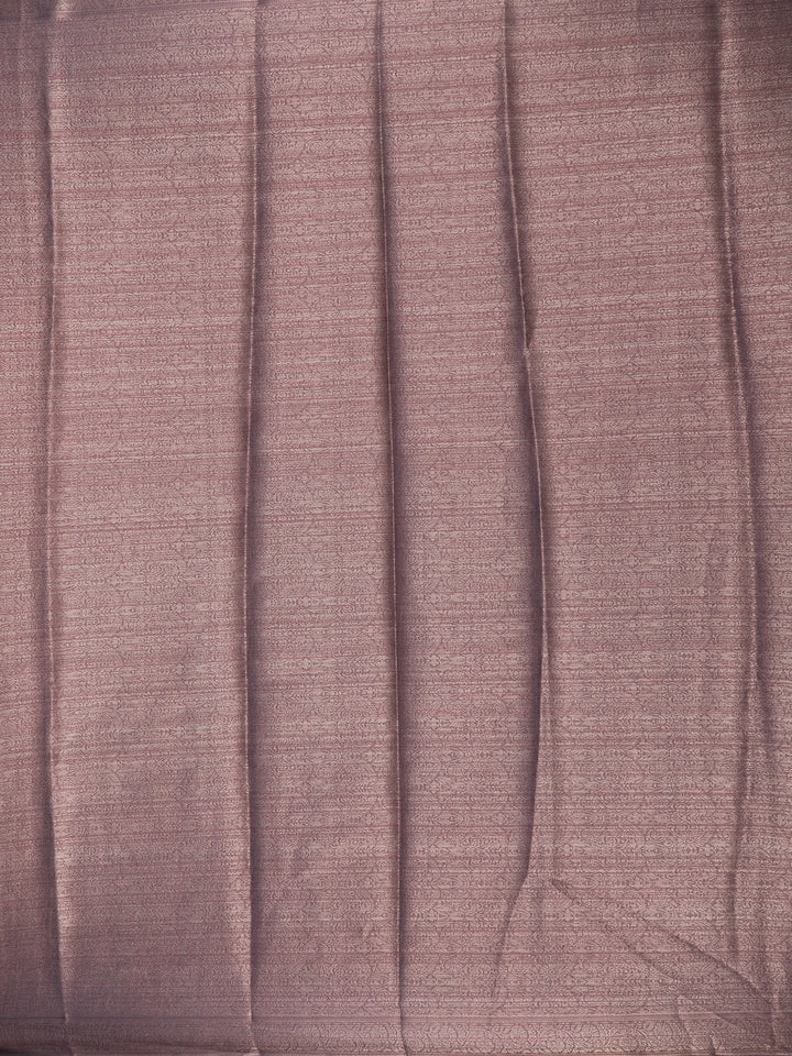 Pink Floral Designed Semi Tussar Saree - Diadem