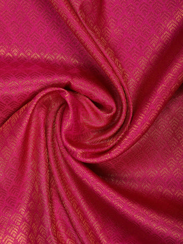 Pink Floral Designed Soft Silk Saree - Diadem