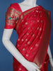 Pink Floral Designed Soft Silk Saree - Diadem