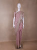 Pink Floral Designed Tissue Organza Saree - Diadem