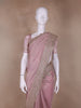 Pink Floral Designed Tissue Organza Saree - Diadem