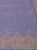Pink Floral Designed Tissue Organza Saree - Diadem
