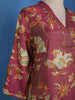 Pink Floral Designed Tissue Silk Salwar Suit - Diadem