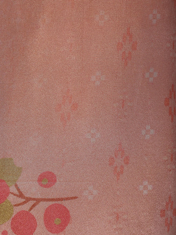 Pink Floral Designed Tissue Silk Salwar Suit - Diadem