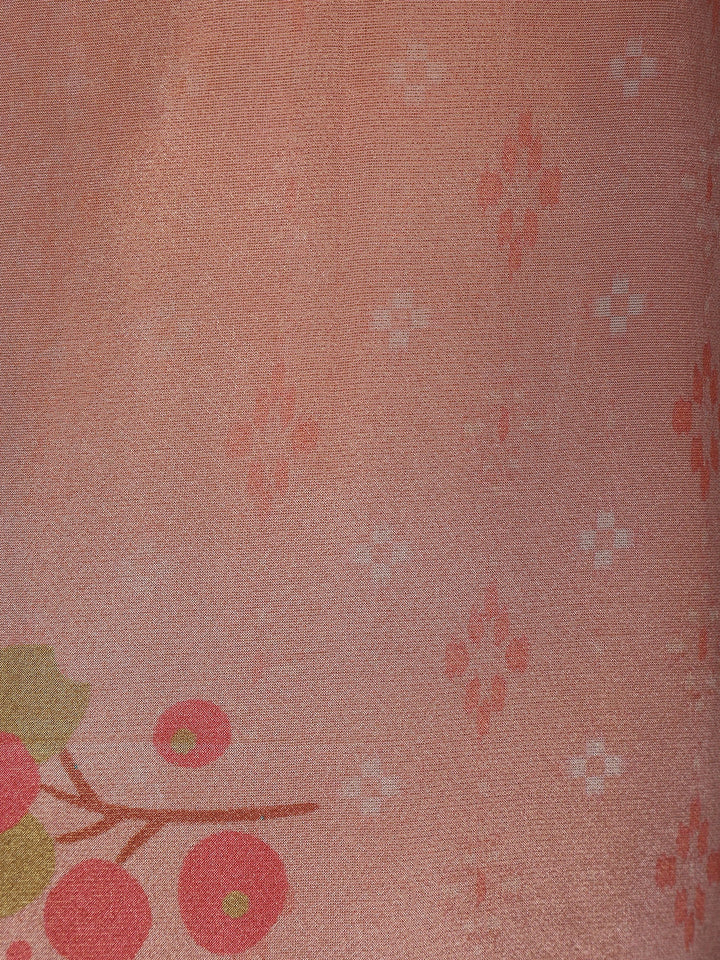 Pink Floral Designed Tissue Silk Salwar Suit - Diadem