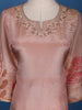 Pink Floral Designed Tissue Silk Salwar Suit - Diadem