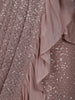Pink Floral Designs Net Ready To Wear Saree with Designer Blouse - Diadem