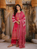 Pink Floral Embroidered Banarasi Salwar Suit