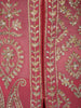 Pink Floral Embroidered Georgette Lehenga Set - Diadem