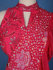 Pink Floral Embroidery Georgette Ready To Wear Saree with Designer Blouse