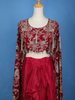 Pink Floral Embroidery Lehenga for Bridesmaid